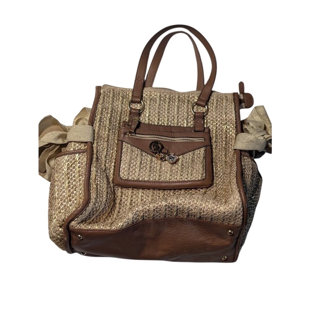 Juicy couture Palm springs shoulder bag Tote w gold bows